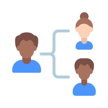 hiyerarşi web simgesi, vektör çizim              