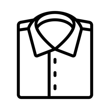 Katlanmış Gömlek Ağı simgesi, vektör illüstrasyonu         