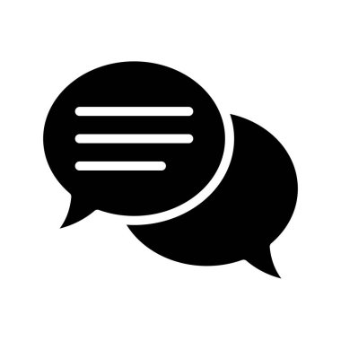 baloncuklar sohbet iletişim simgesi, vektör illüstrasyonu 