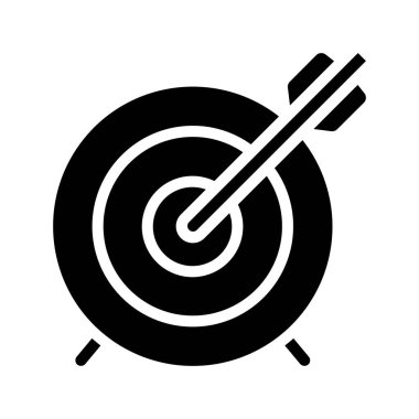 İş Hedefleri web simgesi vektör illüstrasyonu