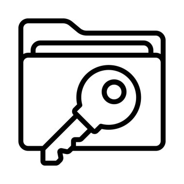 Anahtar Dizini simgesi, vektör illüstrasyonu 