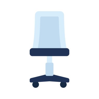 ofis sandalyesi ikon vektör illüstrasyonu