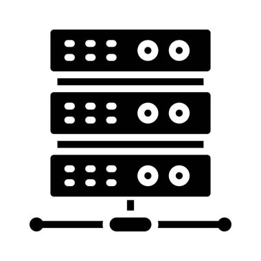 İnternet Sunucuları simgesi, vektör illüstrasyonu 