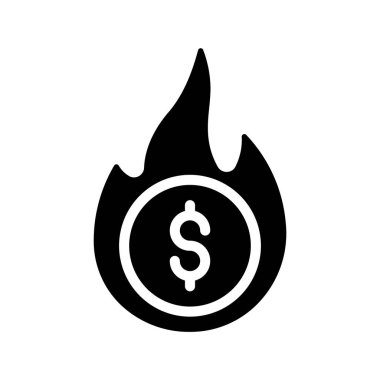 ateş satışı simgesi vektör illüstrasyonu