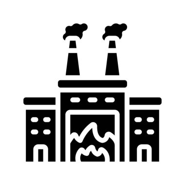 Yakma Tesisi vektör simgesi oluşturma