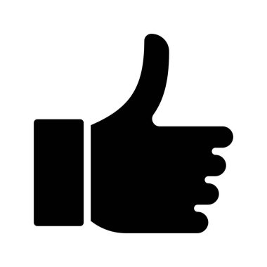 Başparmaklar simge gibi yukarı, vektör illüstrasyonu 