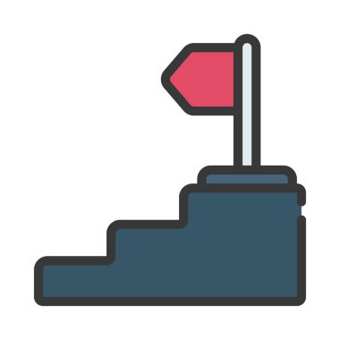 Kariyer Adımları Web simgesi vektör çizimi