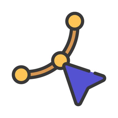 Kukla Warp Aracı simgesi, vektör 