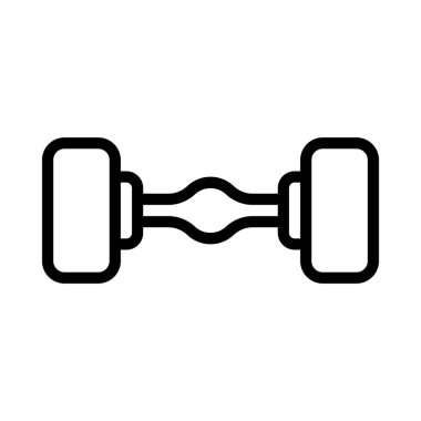 İki Tekerlekli Dingil Ağ vektör çizimi