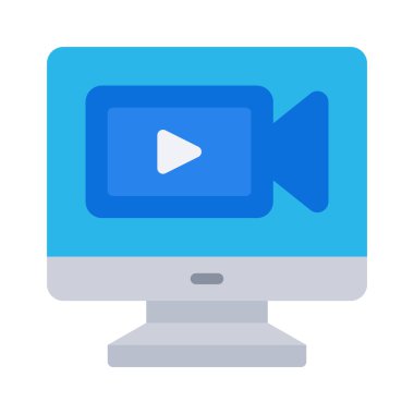 Bilgisayar Akımı simgesi, vektör illüstrasyonu 