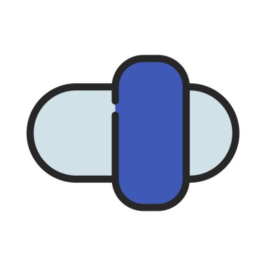 Düğme Kaydırıcı web simgesi vektör çizimi