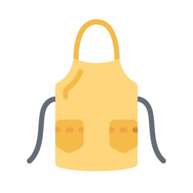 apron web simgesi vektör illüstrasyonu