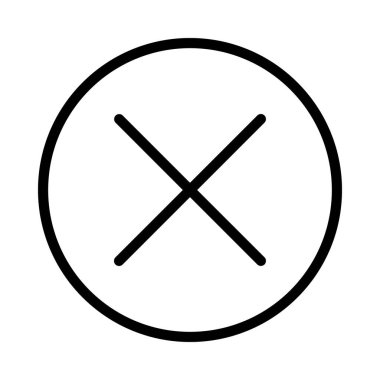 çapraz simge vektör illüstrasyonu