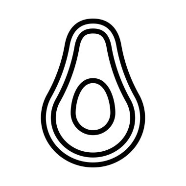 avokado web simgesi vektör çizimi