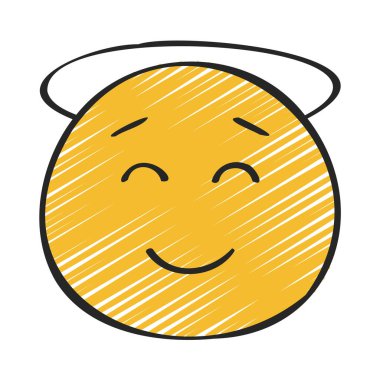 Melek Simgesi Basit Vektör İllüstrasyonu