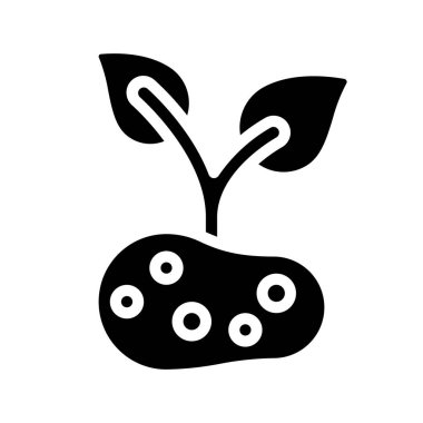 Patates Web ikonu vektör illüstrasyonunu büyüt