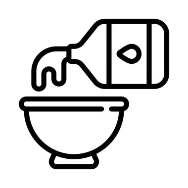 Süt yassı simgesi, vektör illüstrasyonu 