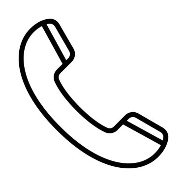 telefon çağrısı web simgesi vektör illüstrasyonu