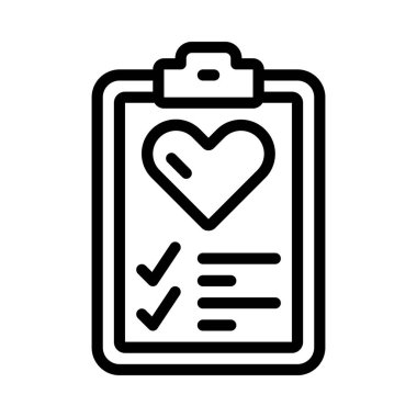 Checklist icon, vector illustration simple design