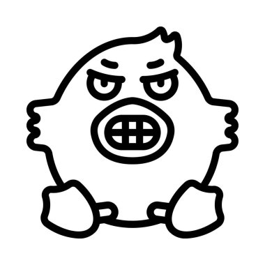 Öğütülen Diş Web simgesi vektör çizimi