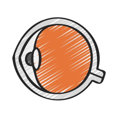 Göz simgesi, vektör illüstrasyonu basit tasarım