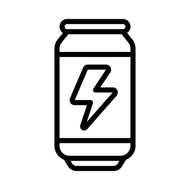 Enerji İçeceği Web simgesi vektör illüstrasyonu