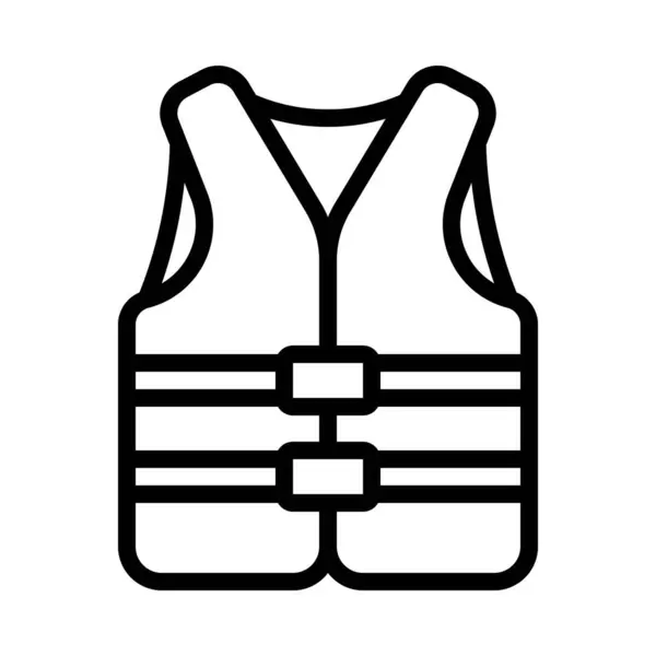 Lifejacket Web Icon Vector Illustration — Stock Vector