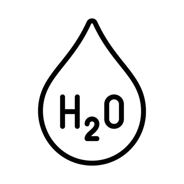 Векторная Иллюстрация Иконок H2O — стоковый вектор
