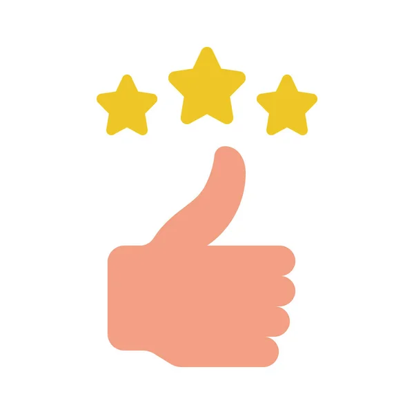 Thumbs Review Icon Vector Illustration — Stock Vector