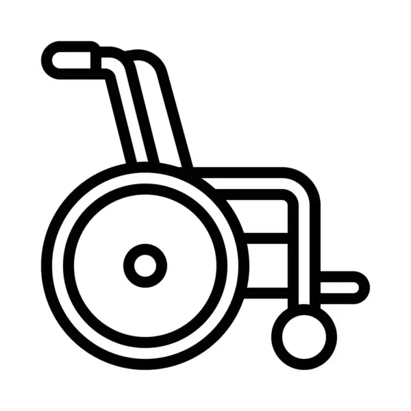 Vector Illustration Hospital Wheel Chair — Stock Vector