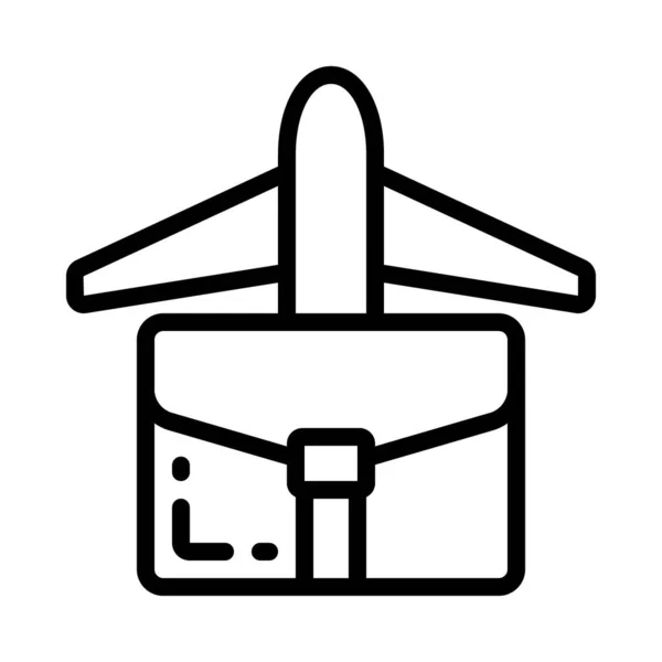 Vuelo Negocios Icono Web Vector Ilustración — Archivo Imágenes Vectoriales