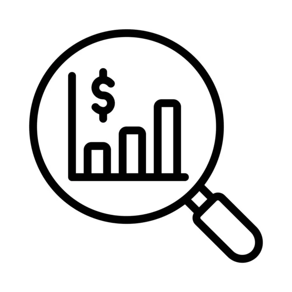 Financial Studies Web Icon Vector Illustration — Stock Vector