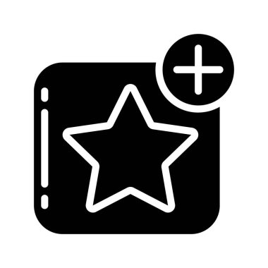 Favori web simgesi vektör illüstrasyonu