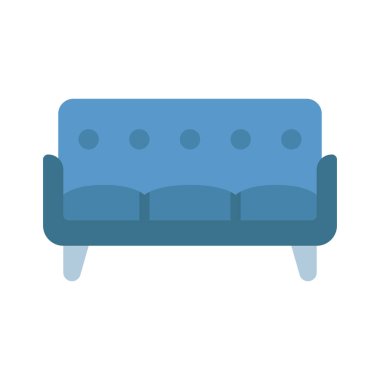  kanepe ikonu vektör illüstrasyonu 