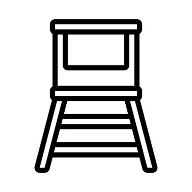 Watchtower Web simgesi vektör çizimi