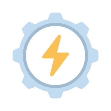 Elektrik Yönetimi vektör düz simgesi 