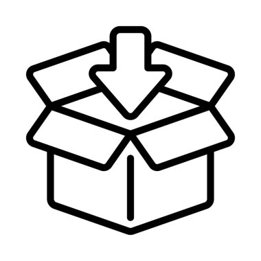 Parsel kabartma düz simgesi, vektör illüstrasyonunu doldur                        