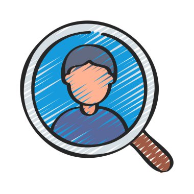 İşe alım web simgesi vektör illüstrasyonuName