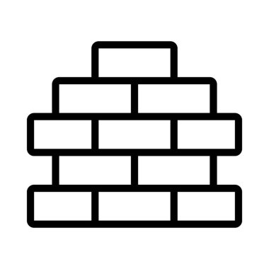 Brick Wall web simgesi vektör illüstrasyonuName