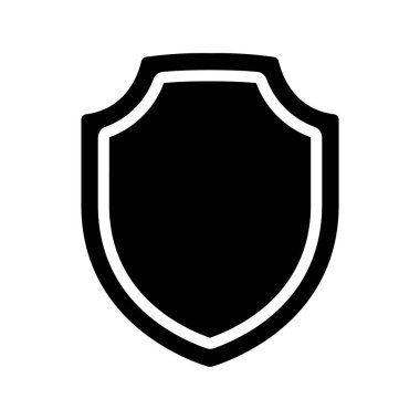 kalkan basit simgesi, vektör resimleme arkaplanı 