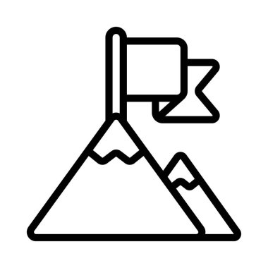 Milestones web simgesi vektör illüstrasyonu