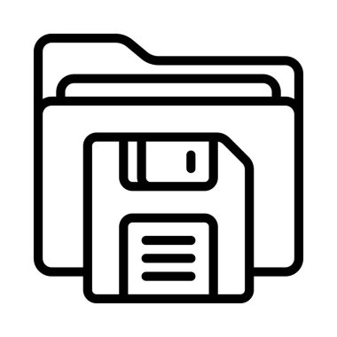 Dizin simgesini, vektör illüstrasyonunu kaydet 