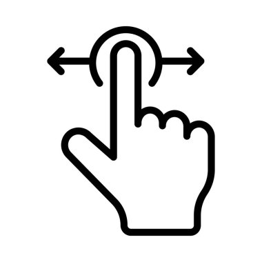 Sol ve Sağ Web ikonu vektör resimlemesini kaydır