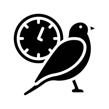 bird icon, vector illustration simple design