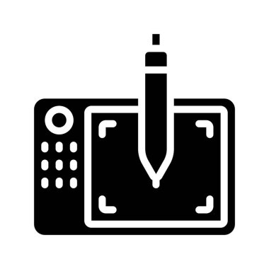 Tablo Ağ ikonu vektör illüstrasyonu çiziliyor