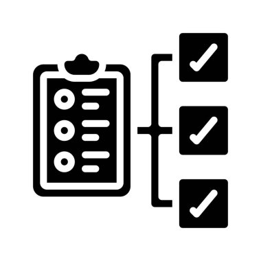 Görevler web simgesi vektör çizimi