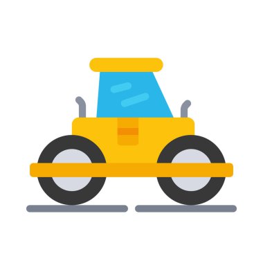 Buharlı Roller web simgesi vektör çizimi