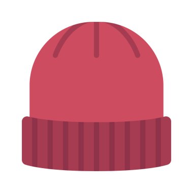 Beanie Şapka web simgesi vektör illüstrasyonu