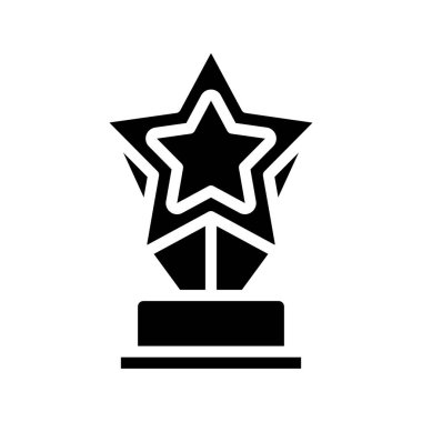 Yıldız Ödülü Web simgesi vektör illüstrasyonu