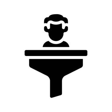 Kullanıcı Filtreleme Web simgesi vektör çizimi